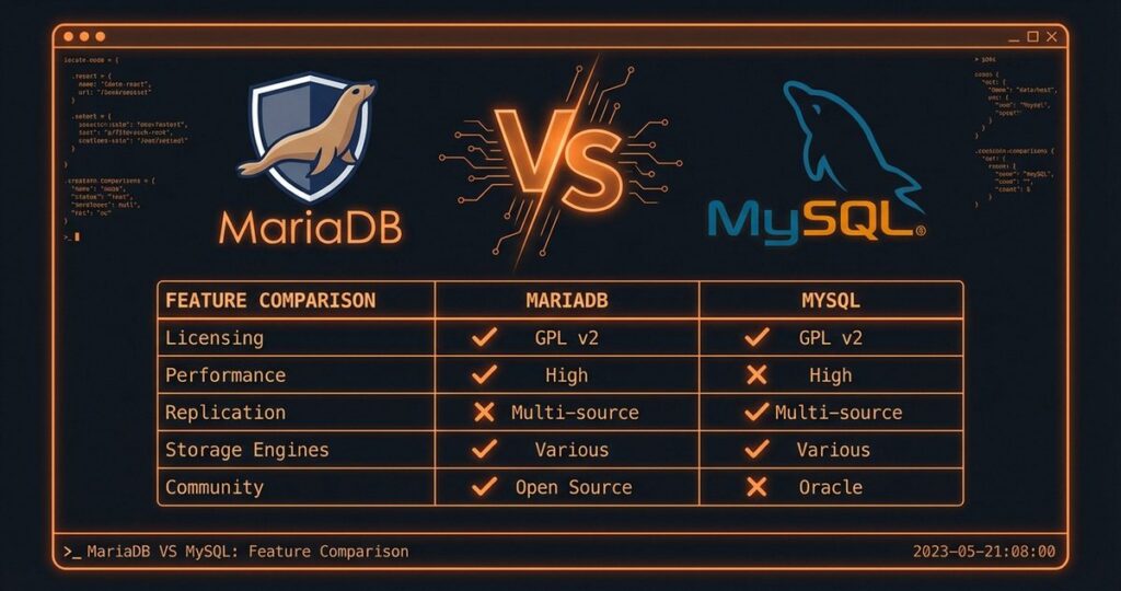 MariaDB vs MySQL — Unterschiede und Kompatibilität im Vergleich