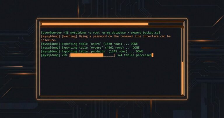 mysqldump Tutorial — Datenbanken per Kommandozeile exportieren