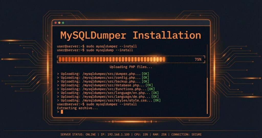MySQLDumper Installation und Einrichtung Schritt für Schritt