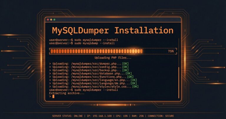 MySQLDumper Installation und Einrichtung Schritt für Schritt